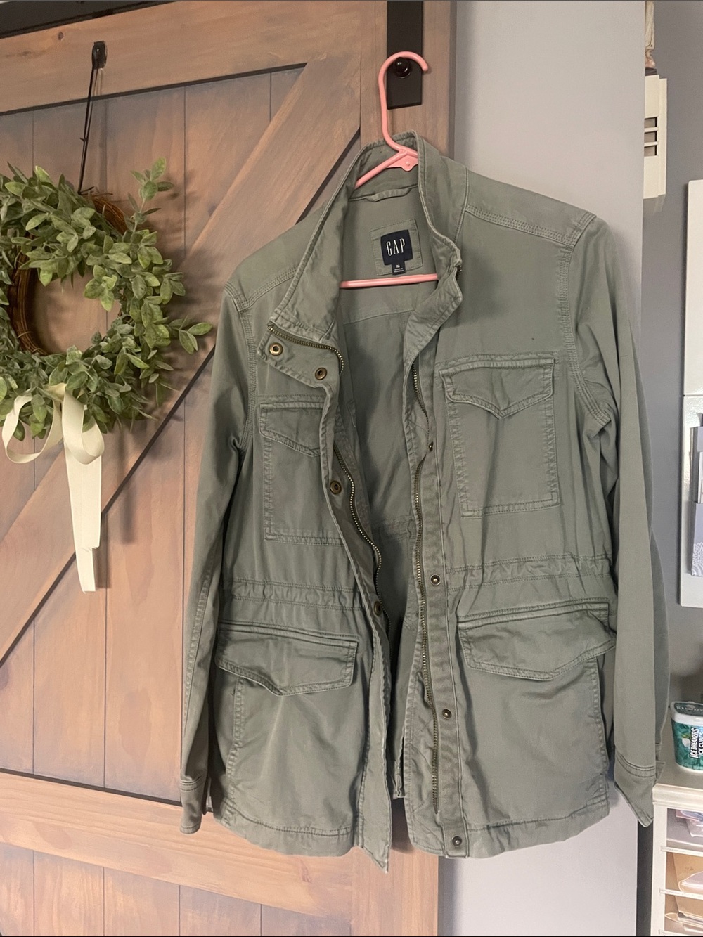 GAP Military-Inspired Olive Green Field Jacket